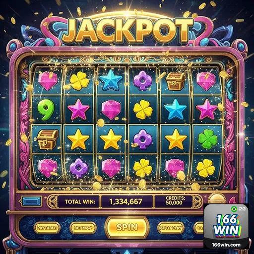 Imagem relacionada a slot games e jogo responsável na 166win